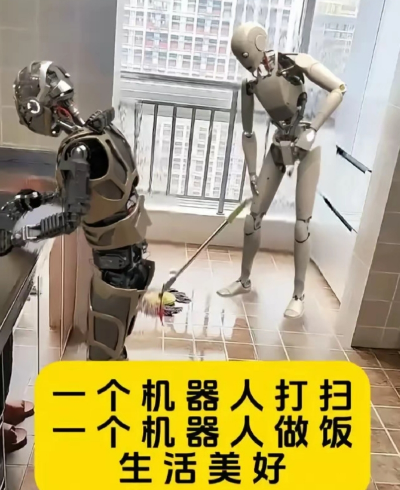 机器人在工作